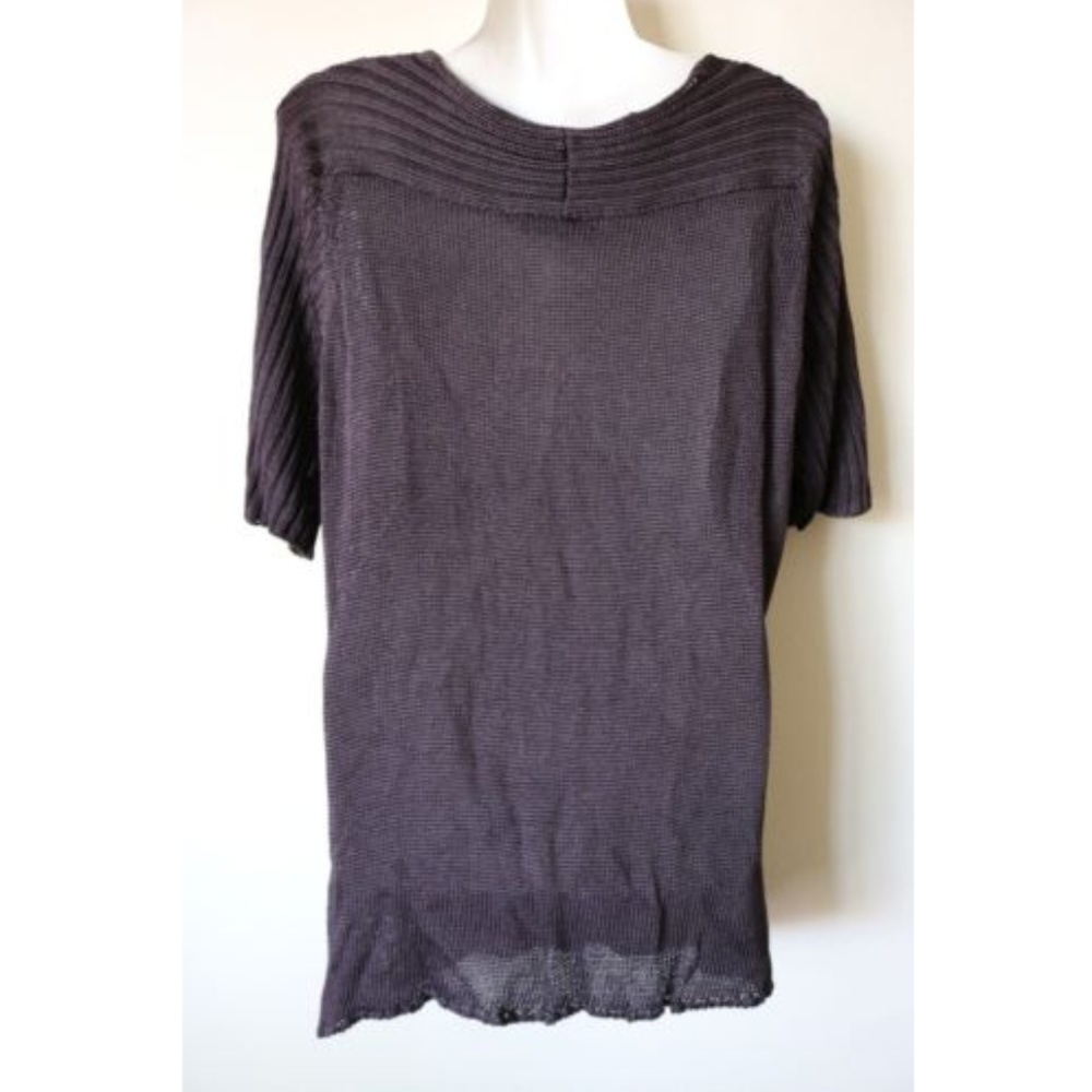 Marina Rinaldi Half-Sleeve Knit Sweater - Picture 6 of 7
